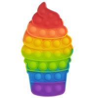 Dondurma Şekilli Gökkuşağı Renkli Duyusal Oyuncak Pop It