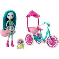Enchantimals Bebek ve Aracı FJH11 - İki Kişilik Bisiklet