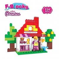 F-Blocks 114 Parça Prenses Lego Blok Seti Yapı Seti