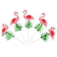 Flamingo Temalı Mum 5li