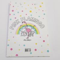 Gökkuşağı Flamingo Desenli Kapaksız Sekreter Dosyası
