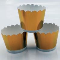 Gold Renk Cupcake (Muffin) Kabı (12 Adet)