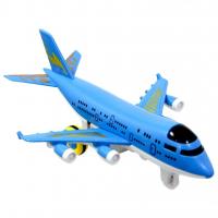 Işıklı Sesli Sürtmeli Yolcu Uçağı - Mavi