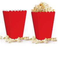 Kırmızı Renk Mısır (Popcorn) Kutusu (10 Adet)
