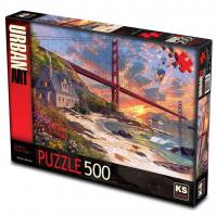 KS Games Sunset At Golden Gate 500 Parça Puzzle