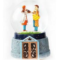 Müzisyen Çift Temalı Işıklı Müzikli Püskürtmeli Kar Küresi