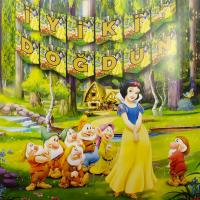 Pamuk Prenses Ve Yedi Cüceler Temalı İyi Ki Doğdun Banner