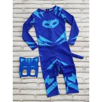Pijamaskeliler (Pjmasks) Kedi Çocuk Kostümü-Mavi Catboy Kostümü