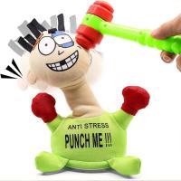 Pilli Sesli Stres Atma Oyuncağı Punch Me Doll - Yeşil