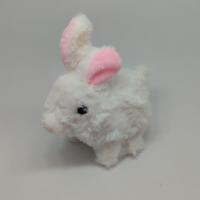 Pilli Zıplayan Sevimli Sesli Tavşan - Beyaz