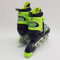 Powerline Skates Silikon Teker Işıklı ABEC7 Paten (39-42) - Yeşil