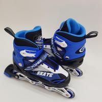 Powerline Skates Silikon Teker Işıklı ABEC7 Paten (39-42) - Mavi