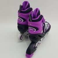 Powerline Skates Silikon Teker Işıklı ABEC7 Paten (39-42) - Mor
