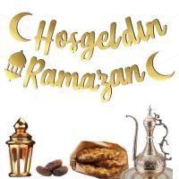 Ramazan Temalı Led Işıklı Hoşgeldin Ramazan 3 Parça Süsleme Seti