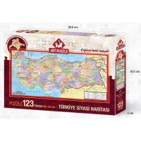 Türkiye Siyasi Haritasi 123 Parça
